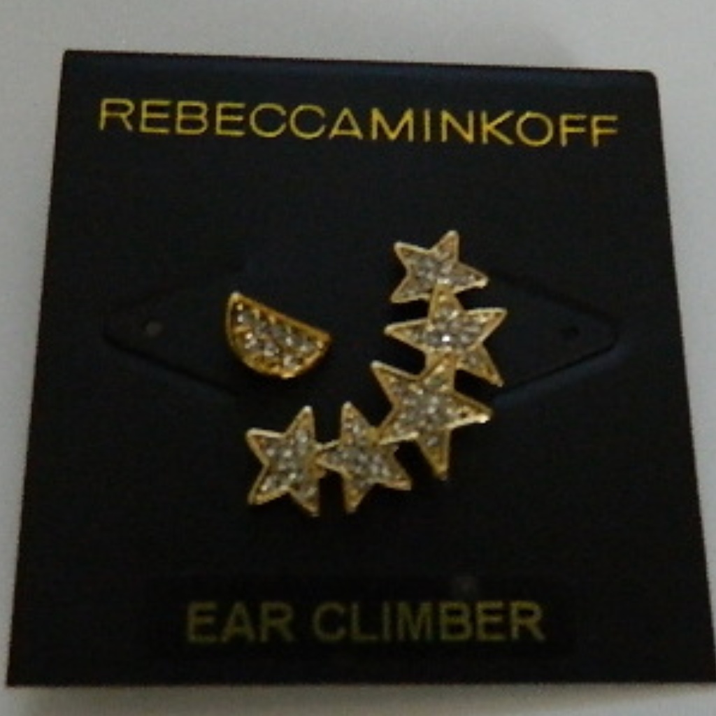 Rebecca Minkoff Mismatch Moon Earring Climber Stud 35$